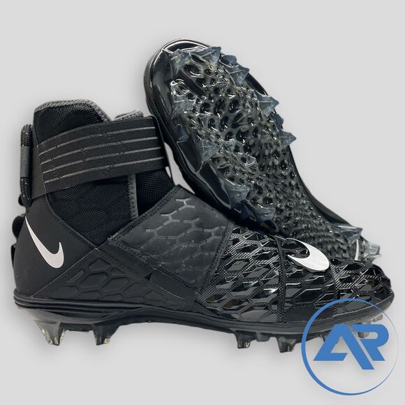 Nike Force Savage Elite 2 Football Cleats Men\'s Size 14 Black White AH3999-001